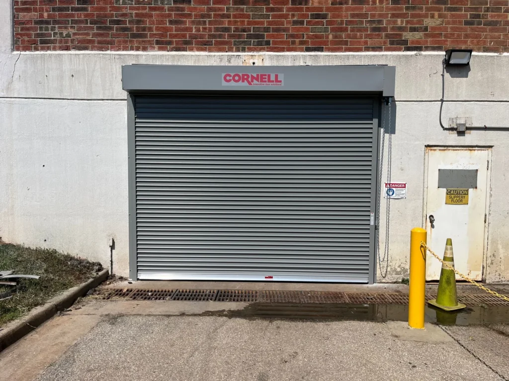 metal industrial garage door