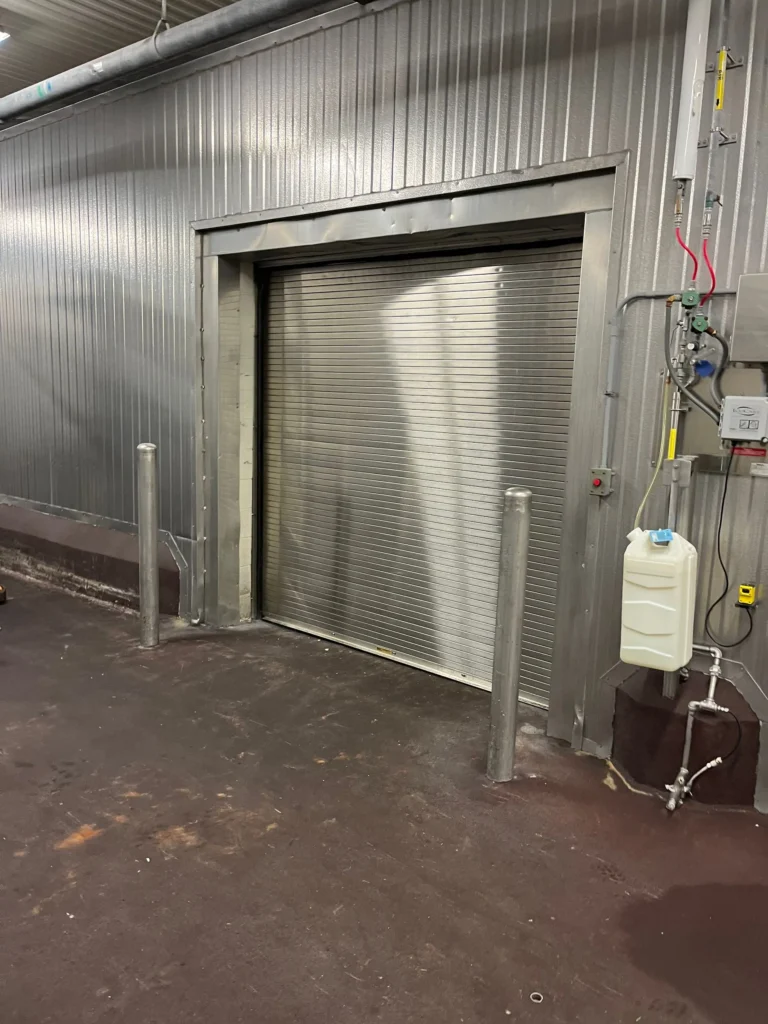 metal industrial garage door