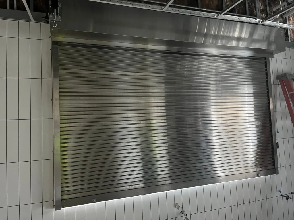 metal industrial garage door