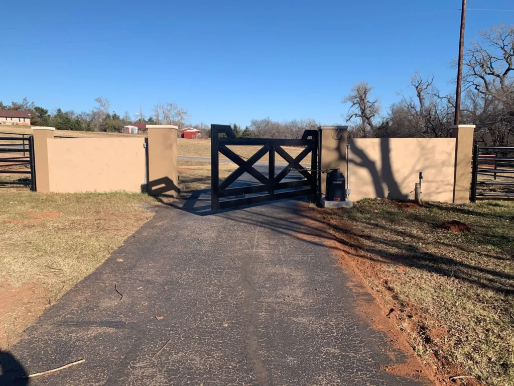 automatic gate installation